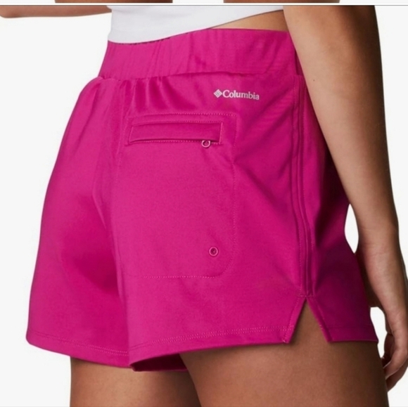 Columbia NWT Sandy Creek Stretch Shorts Magenta Pink Women's XL - Picture 5 of 11